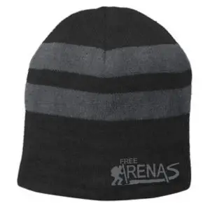 Port & Company® Fleece-Lined Striped Beanie Cap