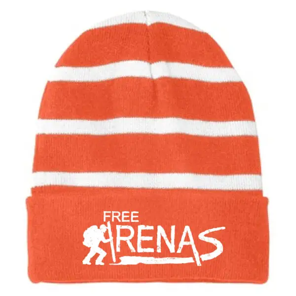 Sport-Tek® Striped Beanie with Solid Band