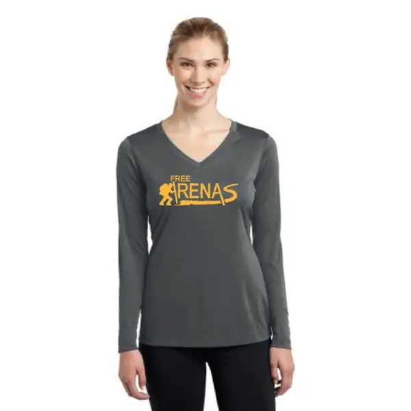 Ladies Long Sleeve Sport-Tek T-Shirt - Image 4