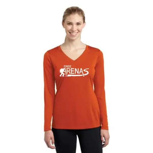 Ladies Long Sleeve Sport-Tek T-Shirt - Image 2