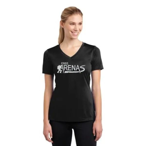 Ladies Short Sleeve Sport-Tek T-Shirt (V-Neck) - Image 7