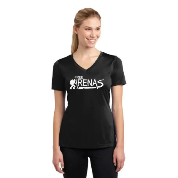Ladies Short Sleeve Sport-Tek T-Shirt (V-Neck) - Image 6