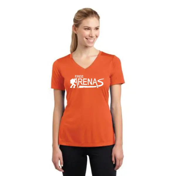 Ladies Short Sleeve Sport-Tek T-Shirt (V-Neck) - Image 2