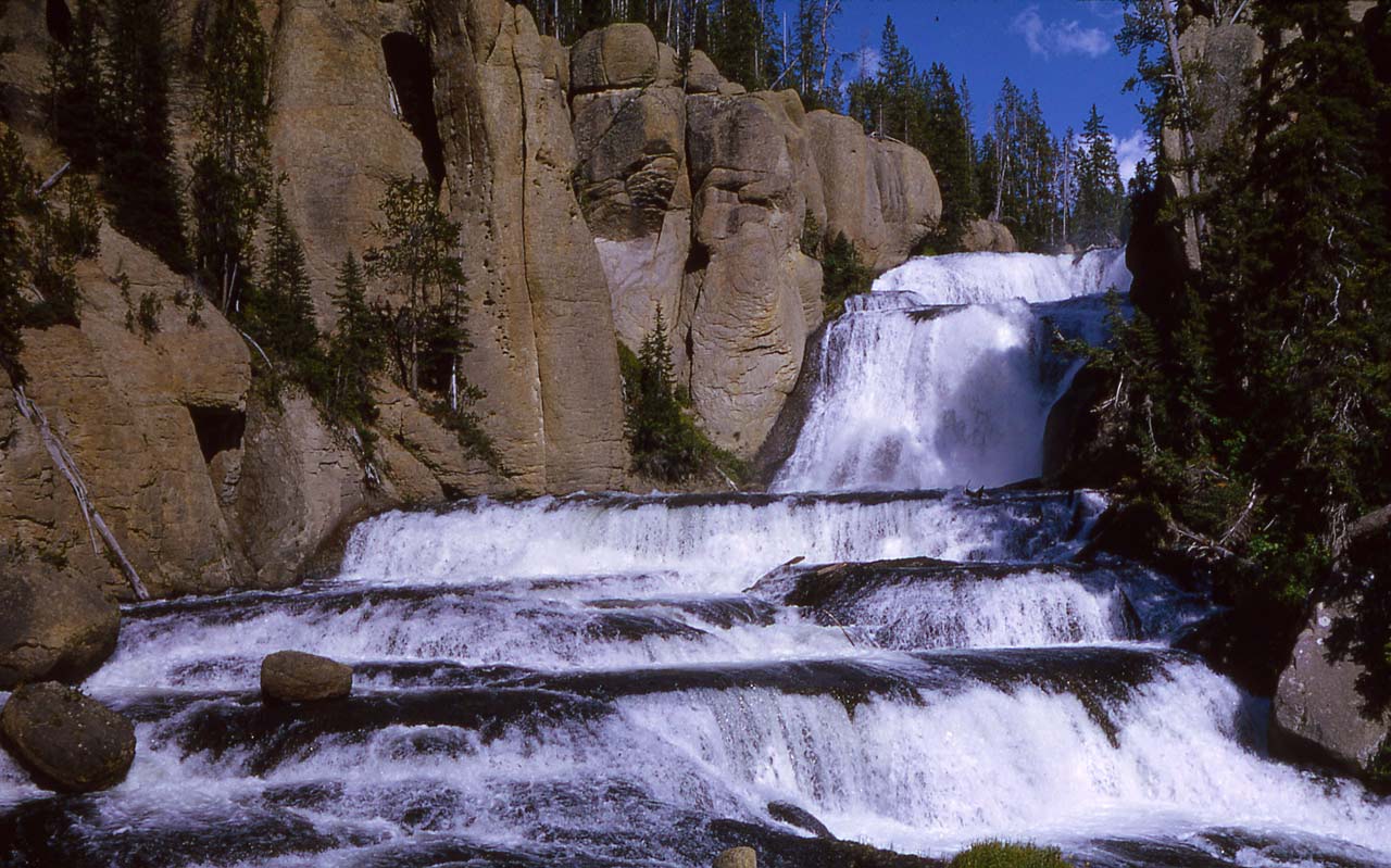 Terraced Falls - Hiking near Grant Village, Yellowstone National Park ...