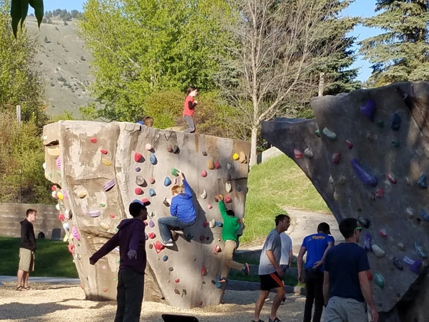 Phil Baux Park Rock Climb near Jackson, Wyoming Free Arenas