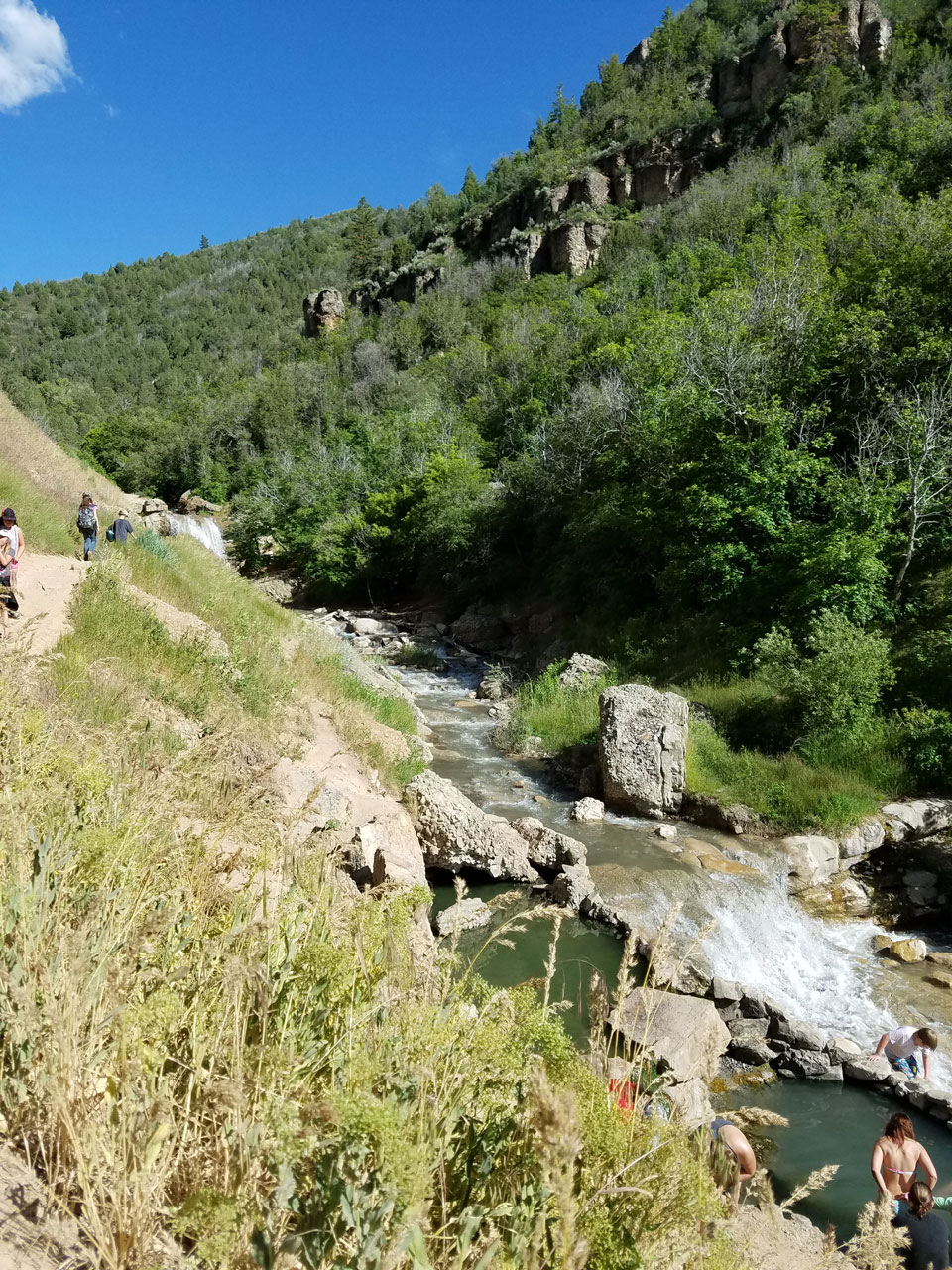 Fifth Water Hot Springs Backpack, Camp, Hike, Hot Springs, Mountain