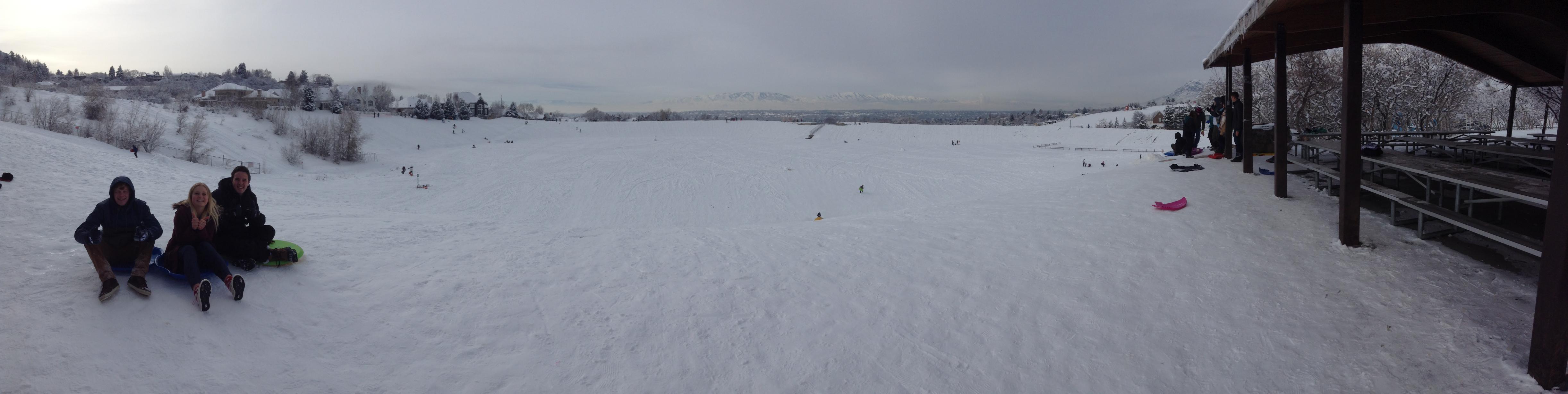 Rock Canyon Park Sled near Provo, Utah Free Arenas