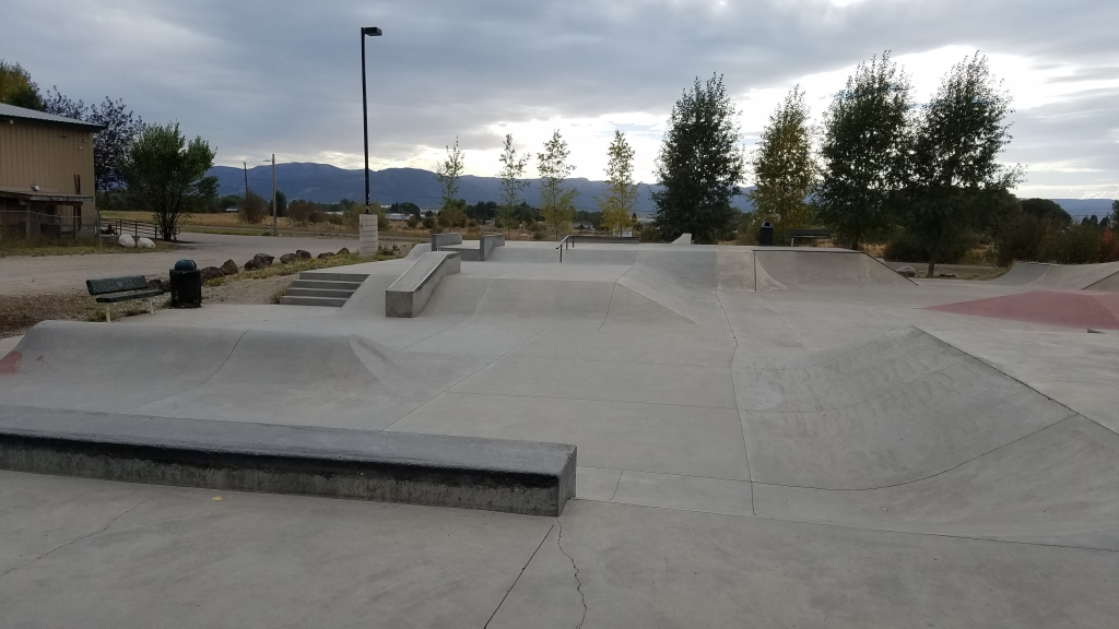 Driggs Bike and Skate Park Mountain Bike and Skateboard near Driggs