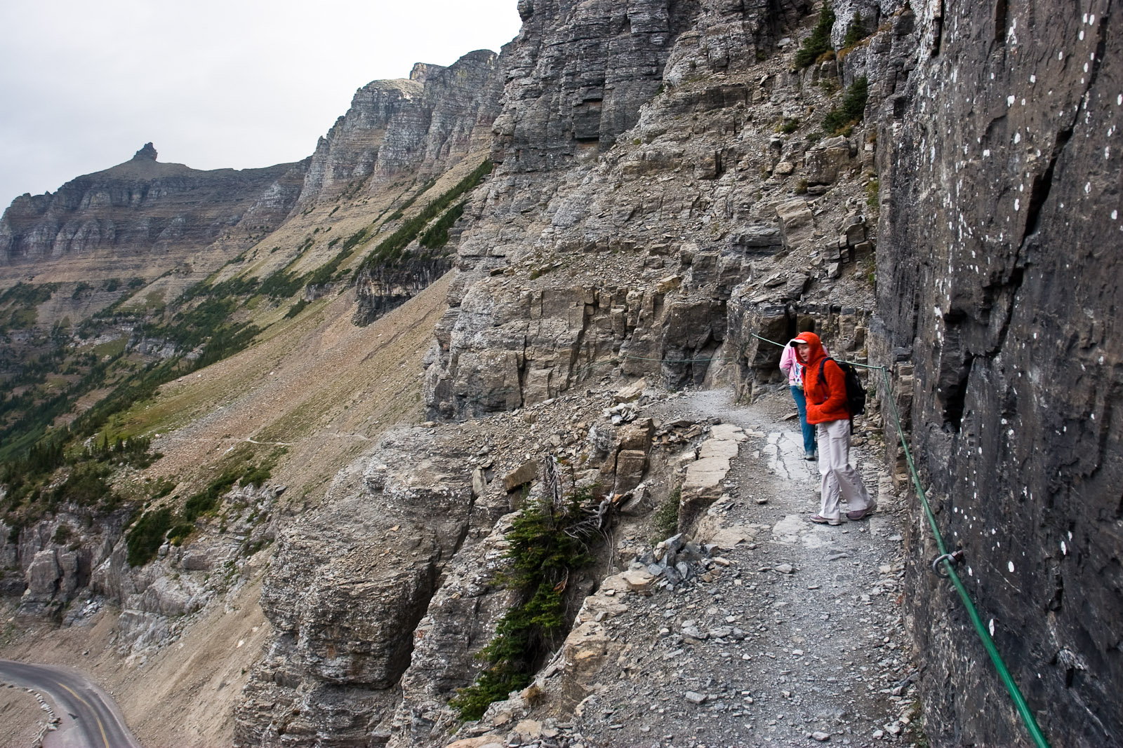 Highline Trail Backpack and Hike near Logan Pass, Glacier National