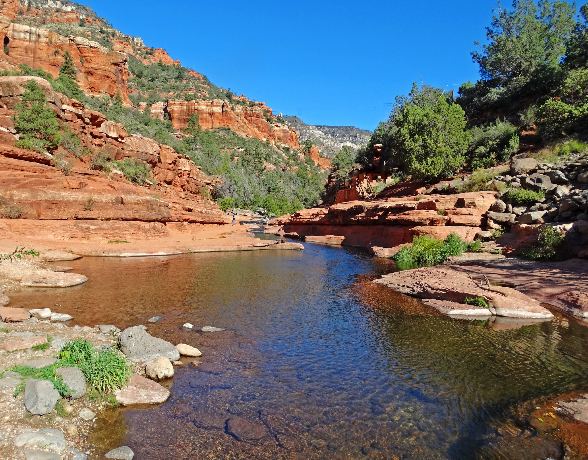 Hike and Swim at Slide Rock near Sedona, Arizona. 