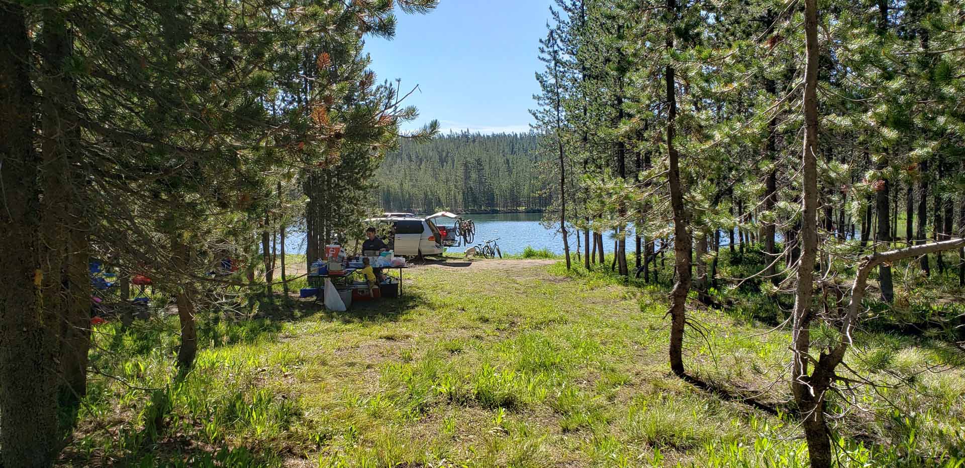 Tear Drop Lake Camp, Canoe, Hike, Kayak, Mountain Bike, and Swim near