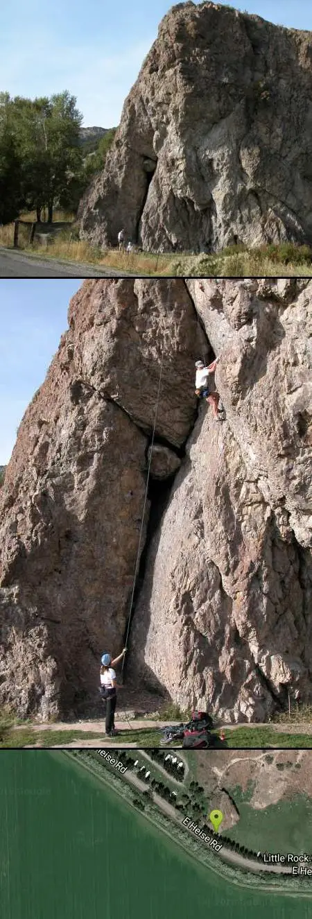 Rock Climb at Heise Rock (AKA Elephant Rock) near Ririe, Idaho. Maps, directions, and reviews. This volcanic plug sits just off the road near the Heise Hot Springs Golf Course. It is also referred to as Elephant Rock or...