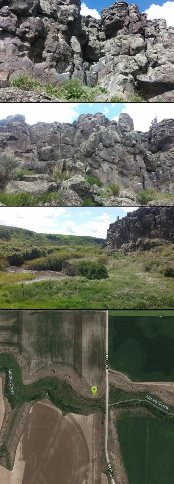 Rock Climb at Basalt Bluff / Steve's Rock near Teton, Idaho. Maps, directions, and reviews. Don't go anywhere marked No Trespassing and Beware of the Attack Bees at the top of the cliffs and the Stinging Nettle at the bottom....