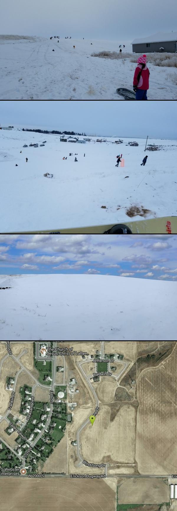 Sled at Founder's Square Hill (Under the Water Tower) near Rexburg, Idaho. Maps, directions, and reviews. This is a great sledding hill. It's about the perfect steepness and really wide. It's also big enough to make it...