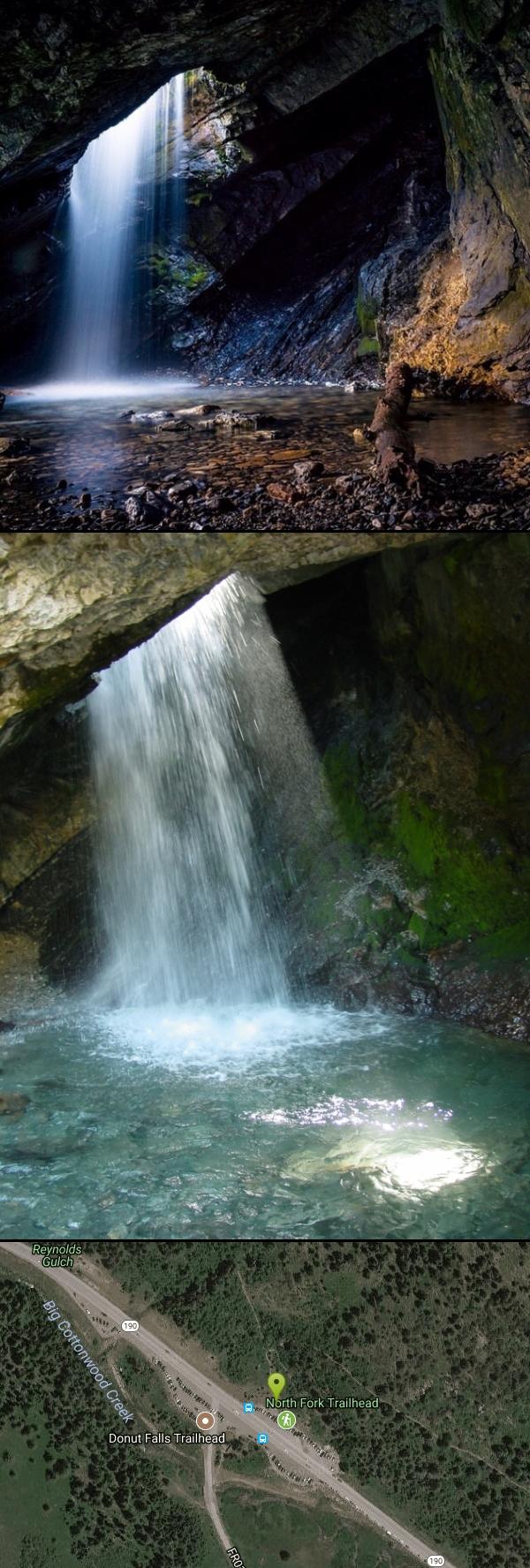Hike and Swim at Donut Falls near Salt Lake City, Utah. Maps, directions, and reviews. Very popular beginning hike in the Salt Lake City area. Many take this as a good intro hike into the outdoors, while others go for a trip out...