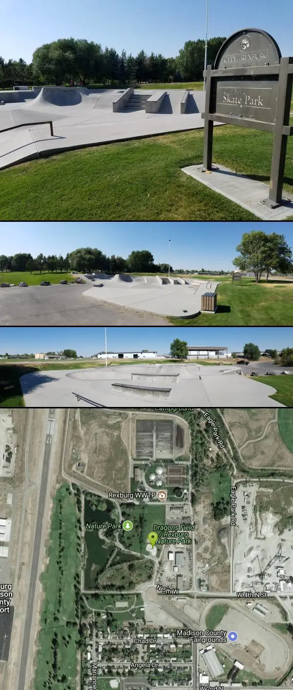 Skateboard at Claire Boyle Skatepark near Rexburg, Idaho. Maps, directions, and reviews. There are 2 bowls right next to each other plus several boxes quarter pipes and rails. It's not huge but it's also rarely crowded....