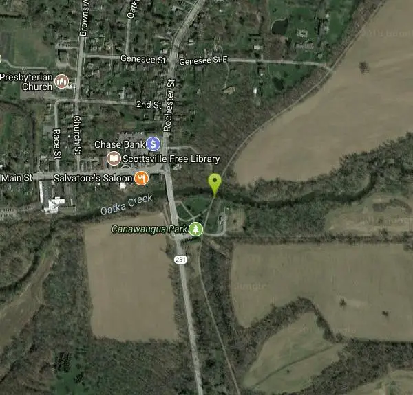 Swim at George Bridge near Scottsville, New York. Maps, directions, and reviews.