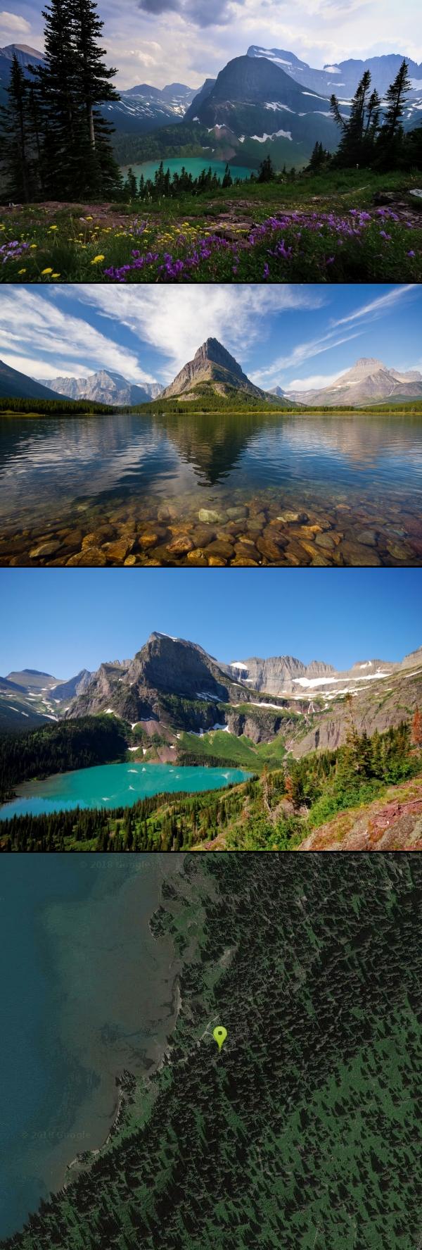 Hike and Swim at Grinnell Lake near Many Glacier, Glacier National Park. Maps, directions, and reviews. Grinnelll Lake was named after George Bird Grinnell who helped make Glacier into a national park. This lake allows visitors...