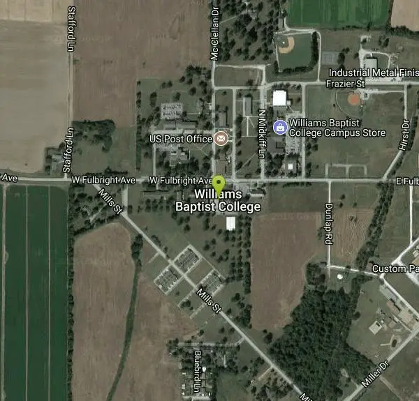 Disc Golf at Williams Baptist College Disc Golf Course near Walnut Ridge, Arkansas. Maps, directions, and reviews. Flat with a moderate amount of trees. Public (No Fee)