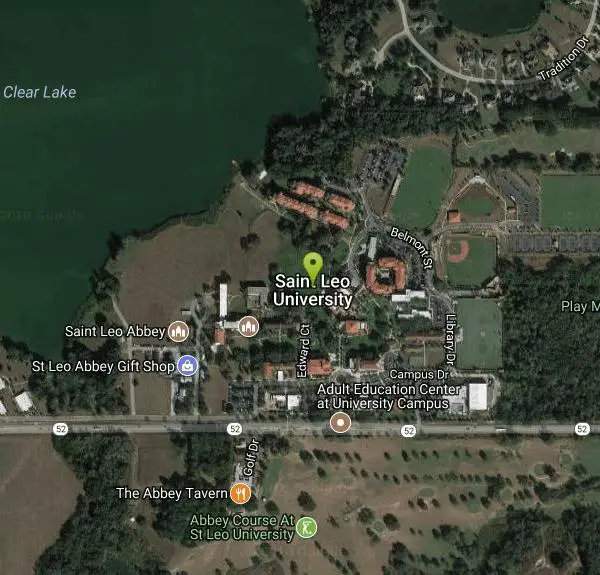 Disc Golf at Saint Leo University near Saint Leo, Florida. Maps, directions, and reviews. University course set up by the campus Disc Golf Association. *Jan 2016 - grass tees marked with spray paint for now. Public (No Fee)