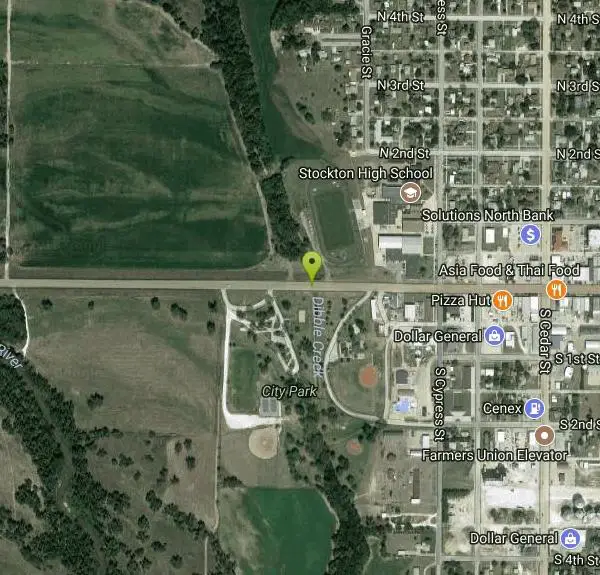 Disc Golf at Stockton City Park near Stockton, Kansas. Maps, directions, and reviews. Mostly open among large trees. Watch out for the weeds along Dibble Creek. Homemade tire baskets with metal top and chains. No tee markers....
