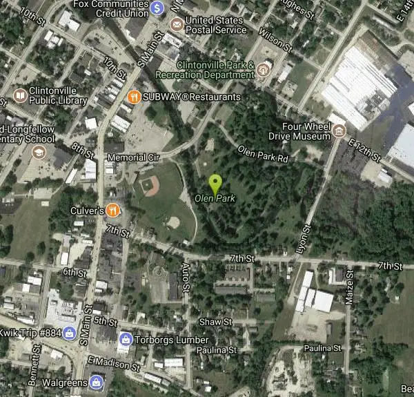 Disc Golf at Jim Simpson Memorial Disc Golf Course near Clintonville, Wisconsin. Maps, directions, and reviews. Some technical shots on this short course in lovely Olen Park. #5 shoots over the Pigeon River. Public (No Fee)