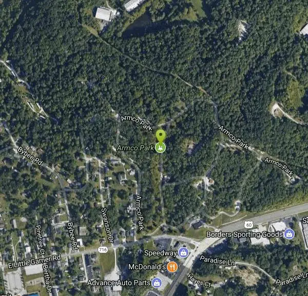 Disc Golf at Armco Blue near Ashland, Kentucky. Maps, directions, and reviews. Beautiful and well manicured. Mostly in amongst trees. Some semi-open holes, some tight, some up hill, some down. Dual tees and pin placements. OB...