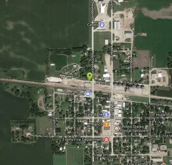 Disc Golf at Everly Park near Everly, Iowa. Maps, directions, and reviews. Flat and easy with small trees - only a steady breeze to keep you on your toes. Family park nearby. Public (No Fee)