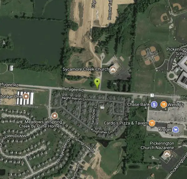 Disc Golf at Sycamore Creek Church near Pickerington, Ohio. Maps, directions, and reviews. ***NOTE: Closed until Spring of 2017. *** Set on church property. Scenic, with mature woods, ponds, and stream beds. Good mix of lengths...