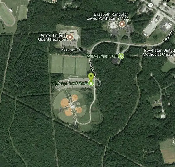 Disc Golf at The Monster at Fighting Creek near Powhatan, Virginia. Maps, directions, and reviews. Challenging two mile course over varied terrain. Length (one 1,169' hole!) and rough. *8/09 in development but playable....