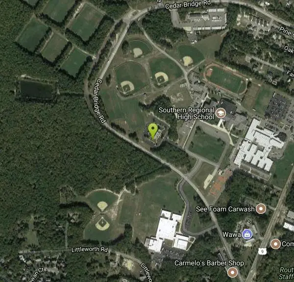 Disc Golf at Southern Regional High School near Stafford Township, New Jersey. Maps, directions, and reviews. On the grounds of Southern Regional High School. No public use during school hours (M-F 7am-5pm). No alcohol or smoking...