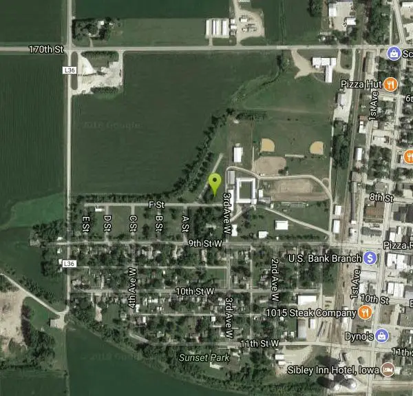 Disc Golf at Sibley Disc Golf Course at Fairgrounds Park near Sibley, Iowa. Maps, directions, and reviews. Recreational course. Public (No Fee)