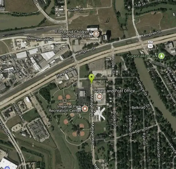 Disc Golf at Imperial Park near Sugar Land, Texas. Maps, directions, and reviews. 6 holes open, 3 have trees and brush obstruction. Drainage ditch beside the 6 open holes. Alt tees marked with yellow bricks. Public (No Fee)