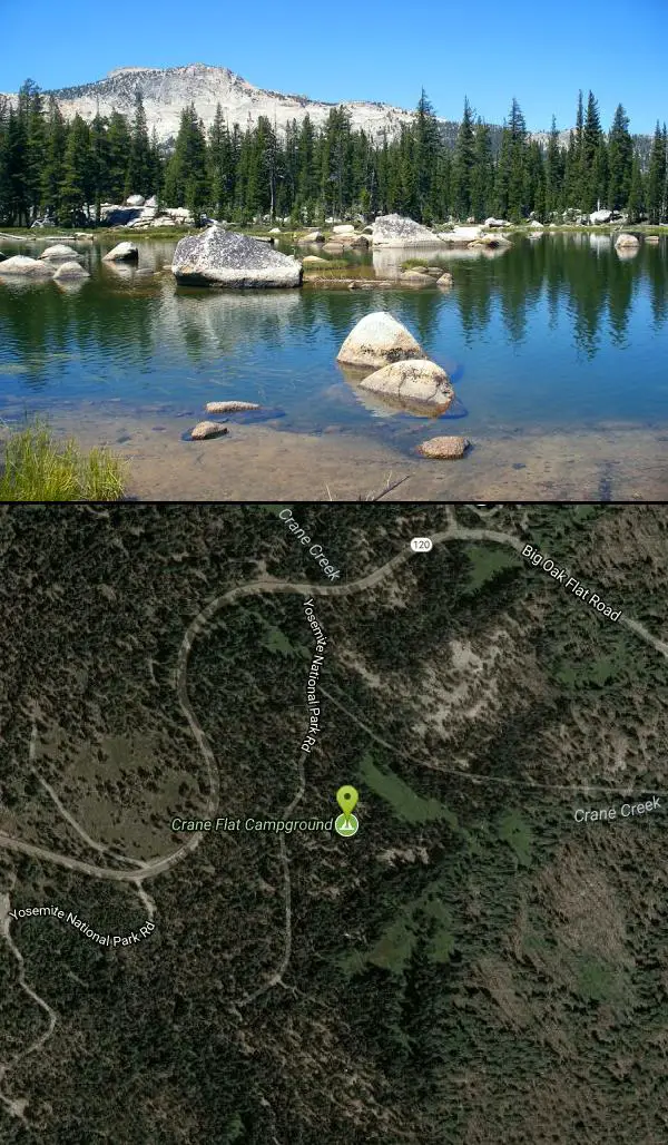 Backpack, Camp, Hike, and Snowshoe at Crane Flat near Big Oak Flat, Yosemite National Park. Maps, directions, and reviews. Crane Flat Campground is a meadow and forest between Tuolumne and Merced Groves of Giant Sequoias....