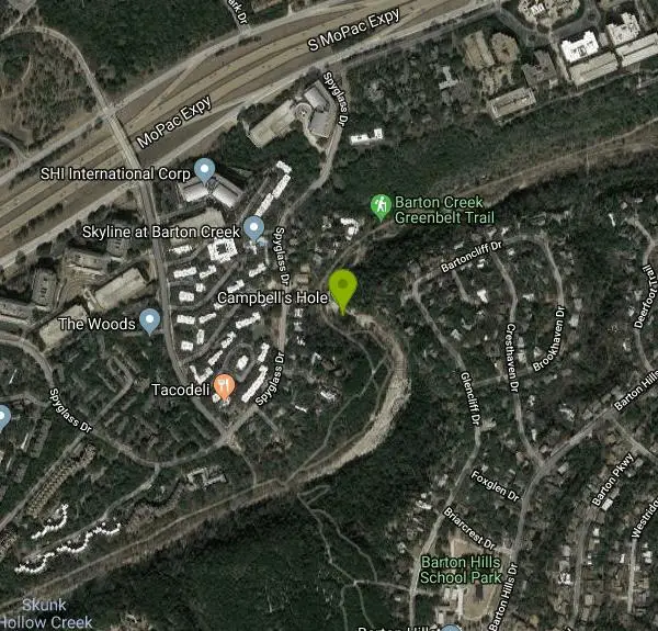 Hike and Swim at Campbell's Hole, Austin, TX, USA near Austin, Texas. Maps, directions, and reviews.