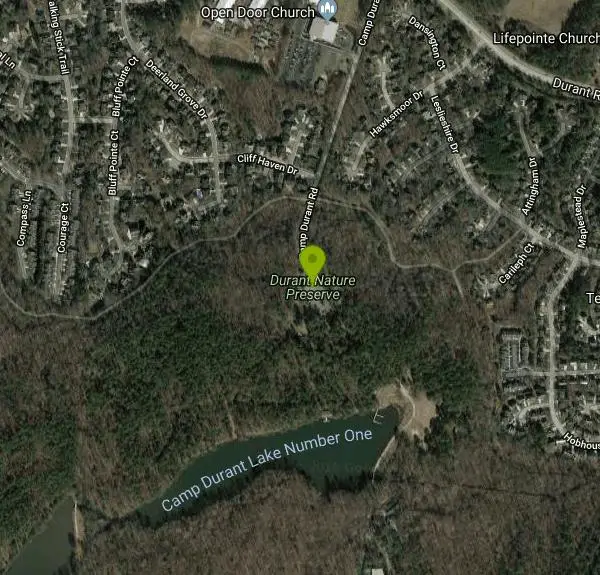 Hike and Mountain Bike at Durant Nature Preserve near Raleigh, North Carolina. Maps, directions, and reviews. Visiting Durant Nature Preserve is an opportunity for people in the bustling cities of Raleigh and Wake...