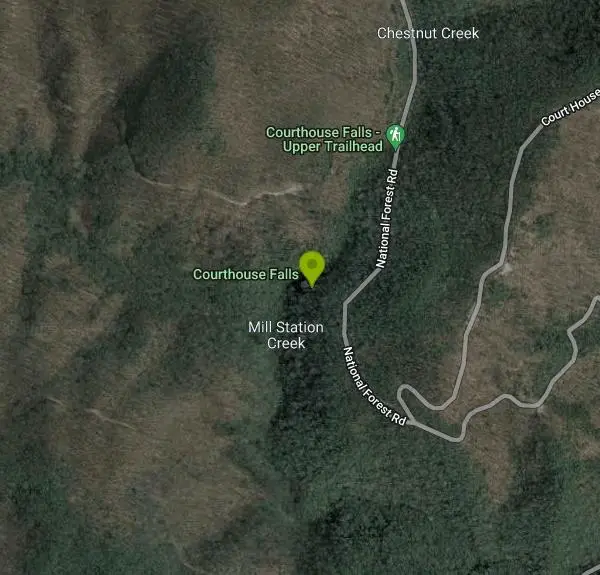 Hike and Swim at Courthouse Falls in North Carolina. Maps, directions, and reviews. Courthouse Falls is a beautiful 45 foot waterfall that is popular to visit. This waterfall is an easy 3/4 mile hike from the parking lot on...