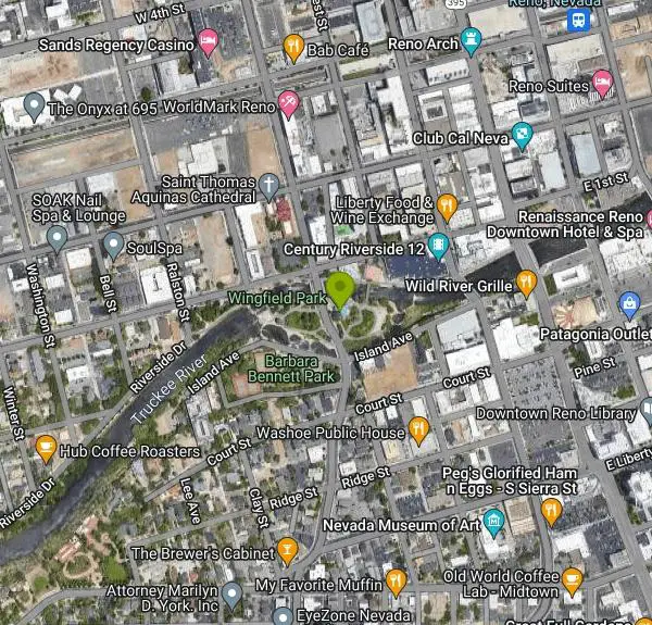 Kayak and Swim at Wingfield Park near Reno, Nevada. Maps, directions, and reviews. Wingfield Park is a oasis of outdoor activity in the middle of bustling Reno. The park provides a variety of activities including swimming, white...