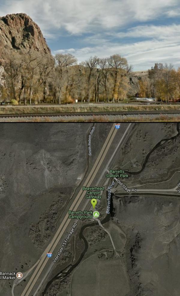 Barretts Station Park Camp, Rock Climb, and Swim near Dillon, Montana Free Arenas