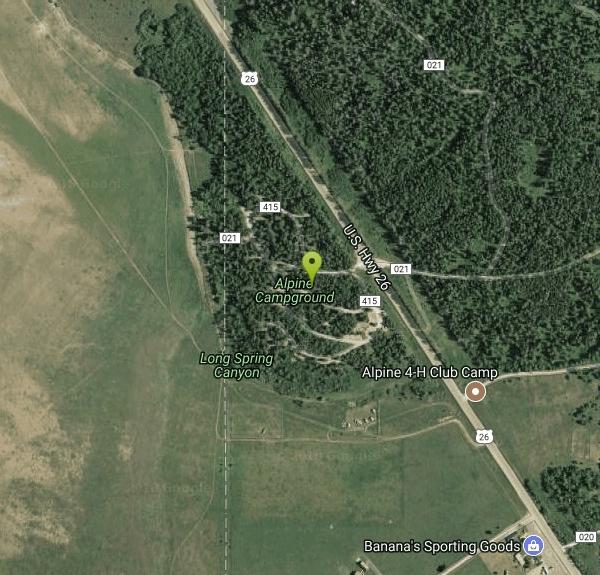 Alpine Campground Camp near Alpine, Wyoming Free Arenas