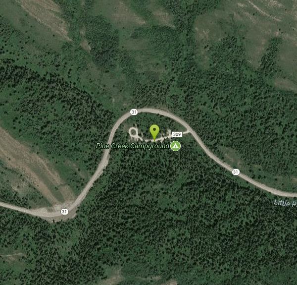 Pine Creek Campground Camp near Victor, Idaho Free Arenas