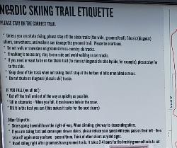 Nordic Skier Trail Etiquette added by endovereric
