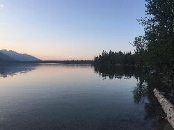 Jenny Lake view at sunset by Nicole Wood