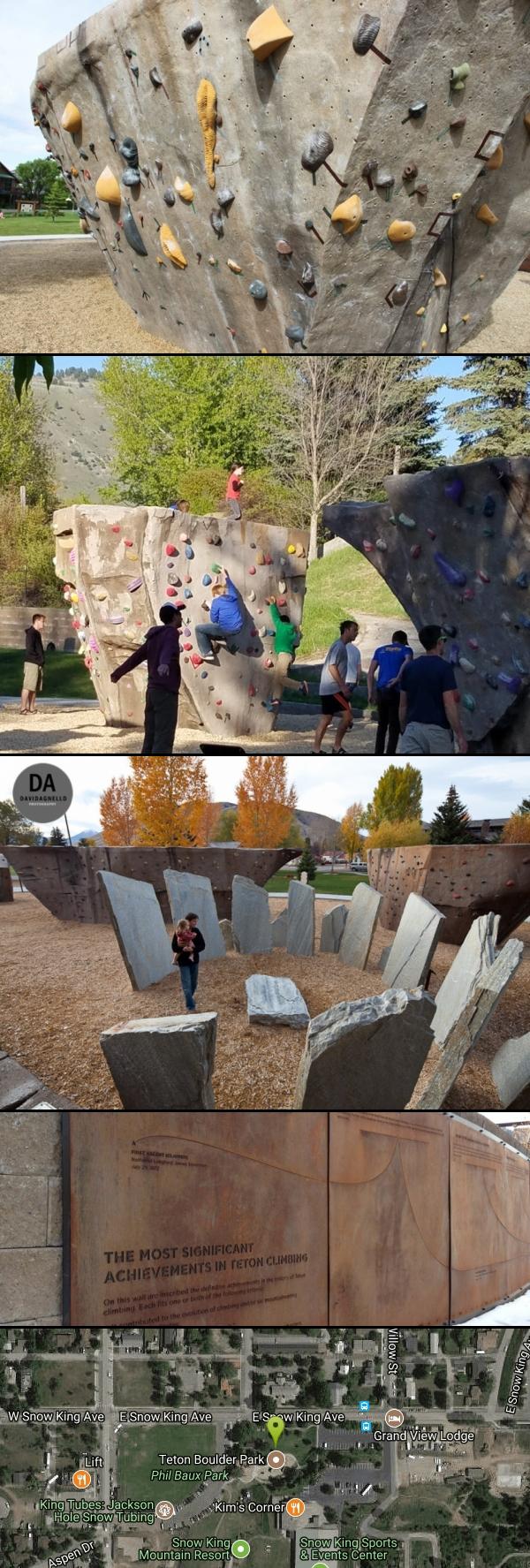 Phil Baux Park Rock Climb near Jackson, Wyoming Free Arenas