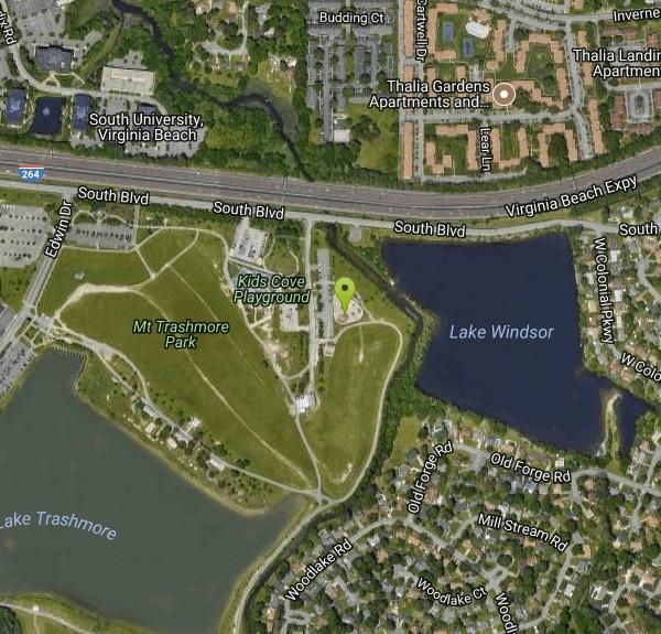 Mount Trashmore Skatepark Skateboard near Virginia Beach, Virginia