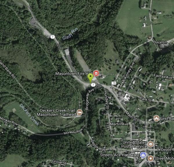 Deckers Creek Trail Swim near Masontown, West Virginia Free Arenas