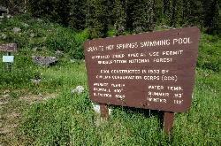 Camp, Hot Springs, and Swim at Granite Hot Springs near Jackson, Wyoming. Maps, directions, and reviews. This from a report: Civilian Conservation Corps (CCC) constructed Granite Hot Springs Pool. While the hot springs have... (image: 9375367486 E818126859 B1)