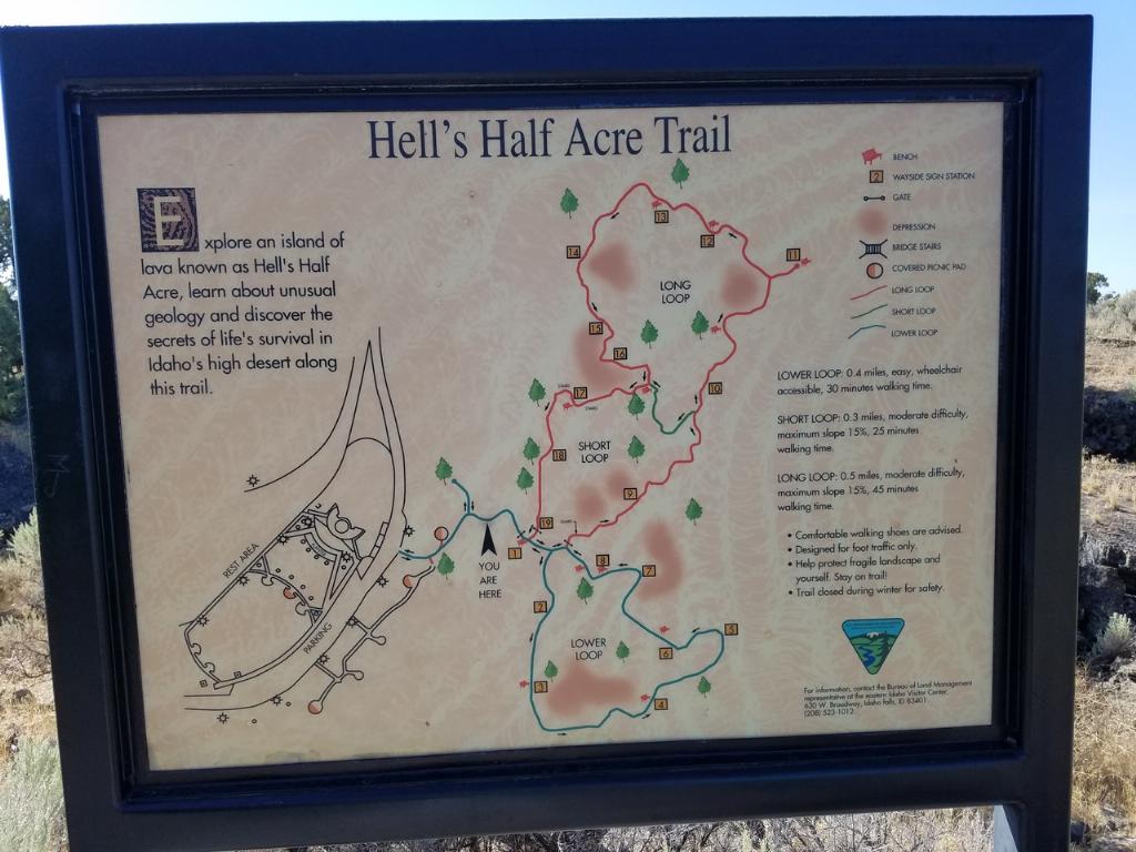 Hell's Half Acre Northbound Rest Stop Hike near Blackfoot, Idaho