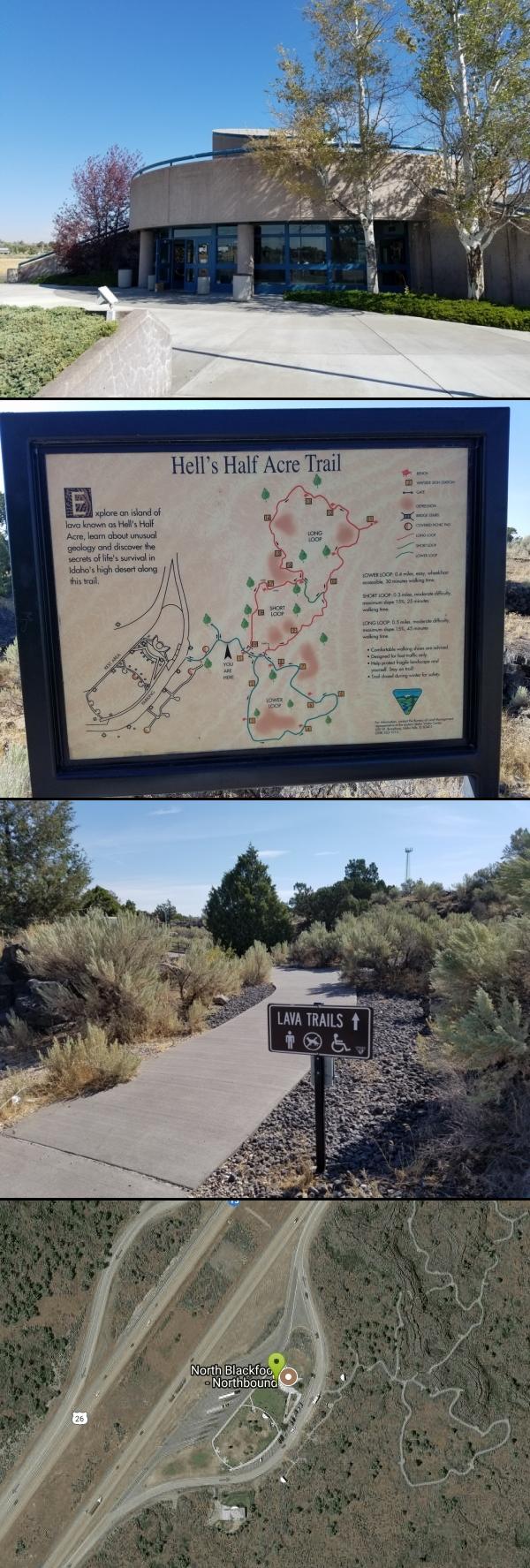 Hell's Half Acre Northbound Rest Stop Hike near Blackfoot, Idaho