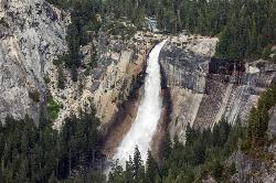 Backpack and Hike at Mist Trail near Yosemite National Park. Maps, directions, and reviews. The mist trail is a small breakoff from the John Muir Trail through Yosemite National Park. It's called the mist trail because of the... (image: Nevada Fall From Glacier Point added by endovereric)